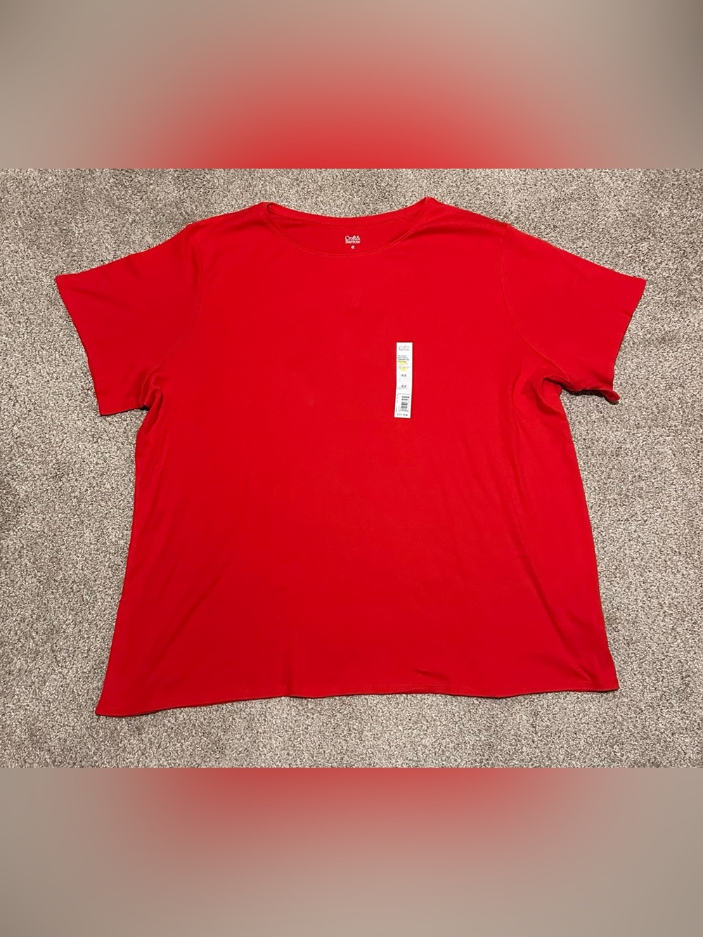 croft & barrow Red Short Sleeve Tee